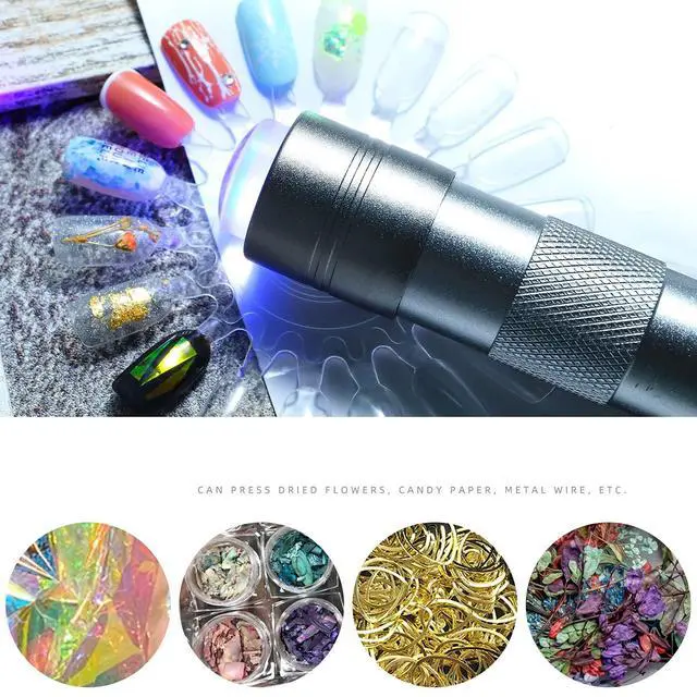 Alt view image 2 of 7 - Handheld Nails Art UV Press Light, UV Lamp with French Nail Stamper Head