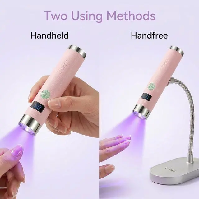 Alt view image 3 of 7 - Mini UV Light for Gel Nails,Auto Sensor & Magnetic Stand,Flash Cure