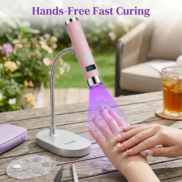 Alt view image 7 of 7 - Mini UV Light for Gel Nails,Auto Sensor & Magnetic Stand,Flash Cure