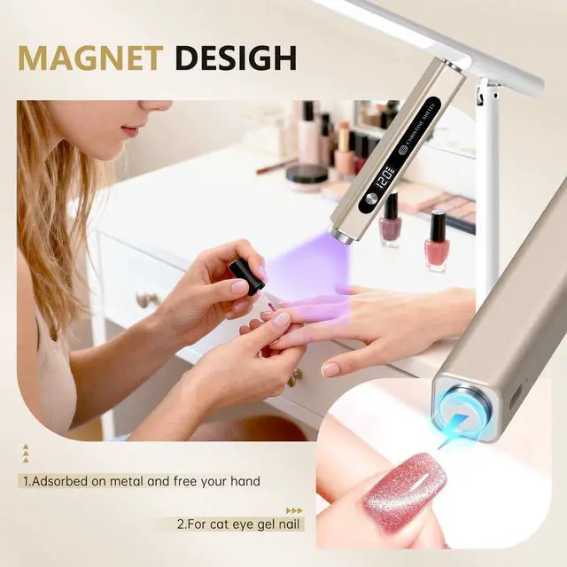 Alt view image 4 of 7 - Flash Cure Nail Lamp, 3 in 1 UV Nail Lamp Handheld UV Light for Gel Nails