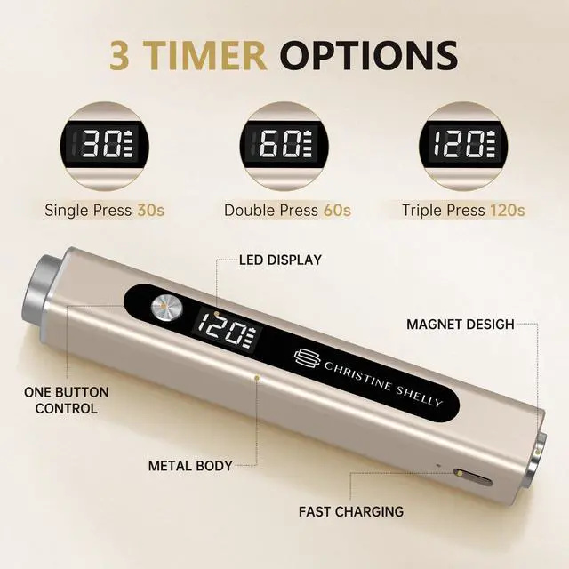 Alt view image 2 of 7 - Flash Cure Nail Lamp, 3 in 1 UV Nail Lamp Handheld UV Light for Gel Nails