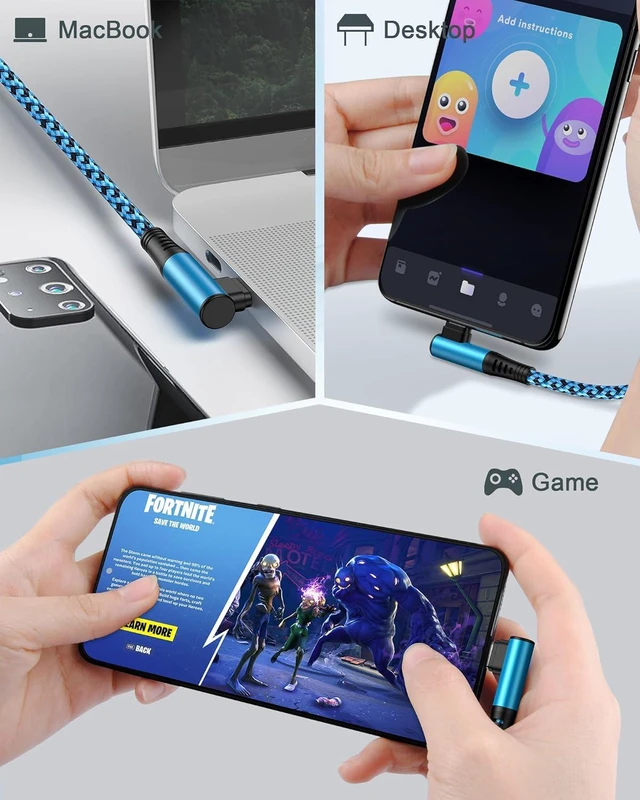 Alt view image 6 of 7 - Short Right Angle CarPlay Cable 3FT USB-A to USB-C 90° Fast Data Sync Cable | 3A Type C Car Charger Cord Fast Charge for Car Play iPhone 17e/17 Pro Max/Air/17Pro/16e/16/16 Pro/16Plus/15 Pro/15