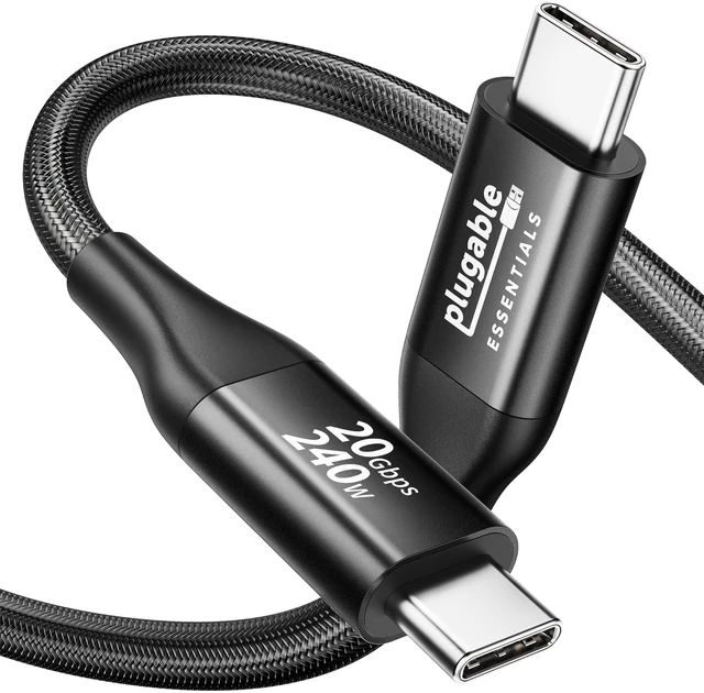 Main image of USB C Monitor Cable 3.3FT, 4K@144Hz USBC 3.2 Gen 2X2 Display Cable | 8K@30Hz Video Output, 20Gbps Data Transfer, 240W PD Charging Braided Type C Fit for iPhone 17, MacBook, SSD, Portable Monitor