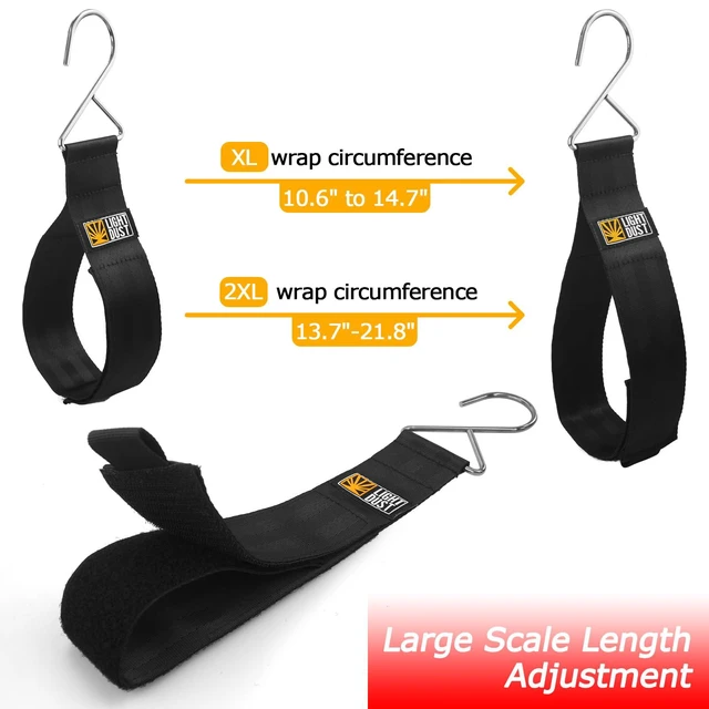 Alt view image 4 of 7 - Heavy Duty Storage Straps 10 Pack Triangle Hook Hanging Straps for Garage | 15" 22" Garage Straps with Hooks, Extension Cord Hose Storage Organizer Hanging Cord Holders for Garage Shop RV Shed Camping