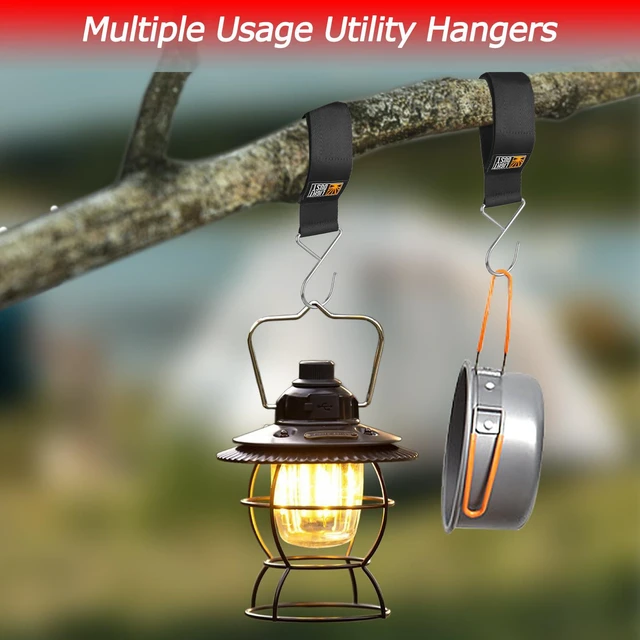 Alt view image 7 of 7 - Heavy Duty Storage Straps 10 Pack Triangle Hook Hanging Straps for Garage | 15" 22" Garage Straps with Hooks, Extension Cord Hose Storage Organizer Hanging Cord Holders for Garage Shop RV Shed Camping