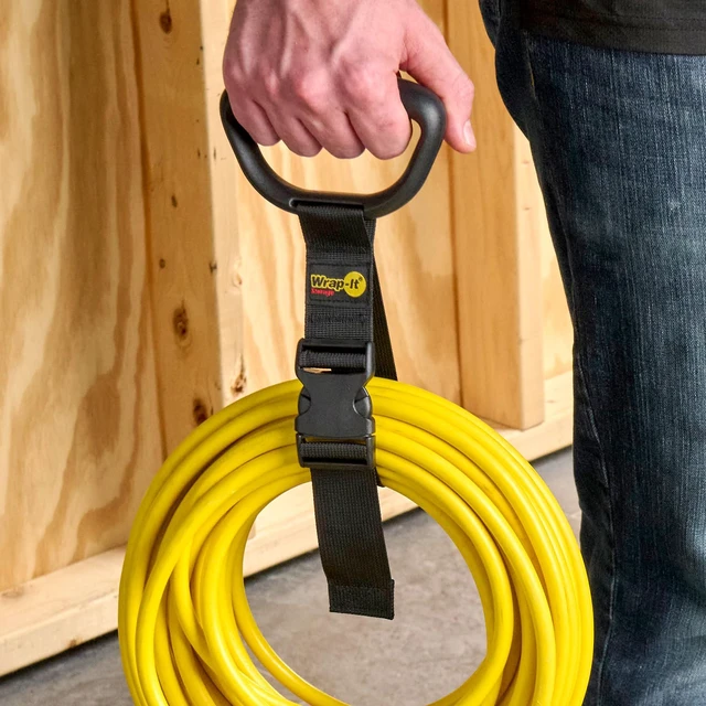 Alt view image 2 of 7 - Wrap-It Storage Straps - 15" (3-Pack) | Extension Cord Holder Hose Storage Carrying Straps for RV and Accessories Organization