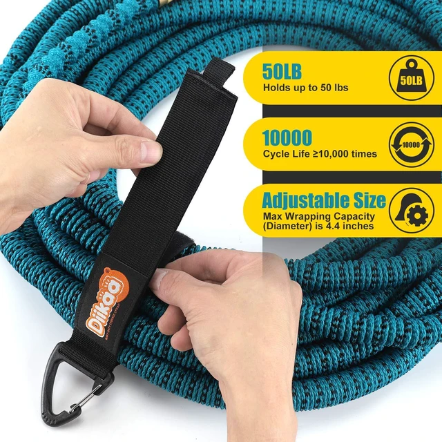 Alt view image 2 of 7 - Extension Cord Organizer - 10 Pack 16 inch Extension Cord Holder Organizer Electrical Cord Holder Storage Straps for Garage and Shed Organization