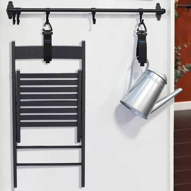 Alt view image 5 of 7 - Heavy Duty Storage Straps, Cord Organizer and Hanger (10-Pack) | Hook-and-Loop Straps with Triangular Buckle to Hang on Walls for Cable,Wire,Rope,Hose,Organization in Home,Garage or Workshop