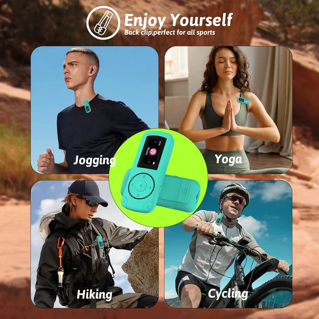 Alt view image 3 of 6 - 64GB Clip on Mini MP3 Player with Bluetooth,Shuffle,Recorder(No FM) | Portable MP3 Player,MicroSD Support,Ideal Sport Companion for Running,Cycling,Bluetooth Wireless Audio,Digital Music Player