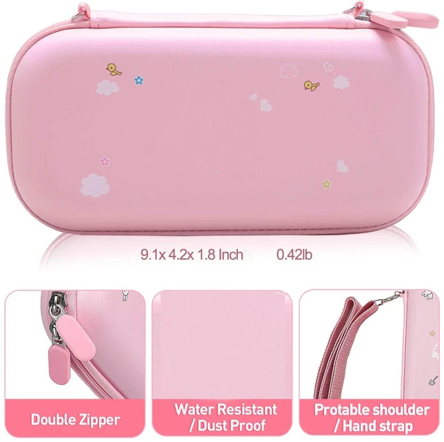 Alt view image 2 of 5 - Accessories Bundle for Nintendo Switch Lite - Cute Kawaii NS Lite Accessories kit for Grils Boys Kids with Carrying Case, Cartoon Cover Case, Screen Protector, Stand - Pink