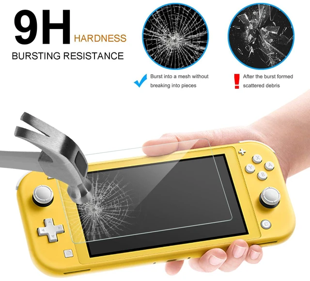 Alt view image 7 of 7 - Carrying Case Plus TPU Cover for Nintendo Switch Lite 2019 - Blue | 4-in-1 Kit Includes Screen Protector,Portable Travel Bag with 8 Game Card Slots,Thumb Grips for Switch Lite