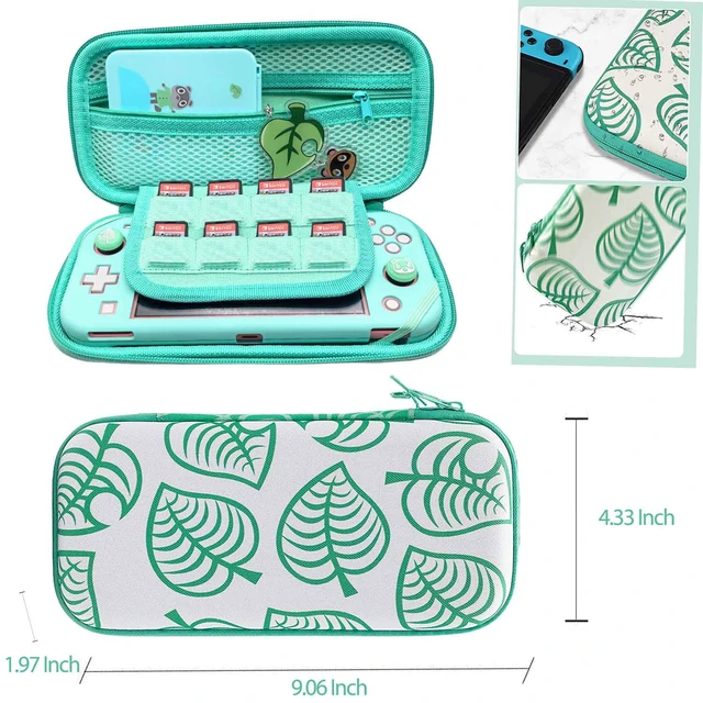 Alt view image 2 of 7 - Accessories Kit for Nintendo Switch Lite Animal Pack Crossing - Cute Accessories Bundle with Carrying Case, Kawaii Cover case, 2 Pack Screen Protector, Play Stand, Thumb Grips Set