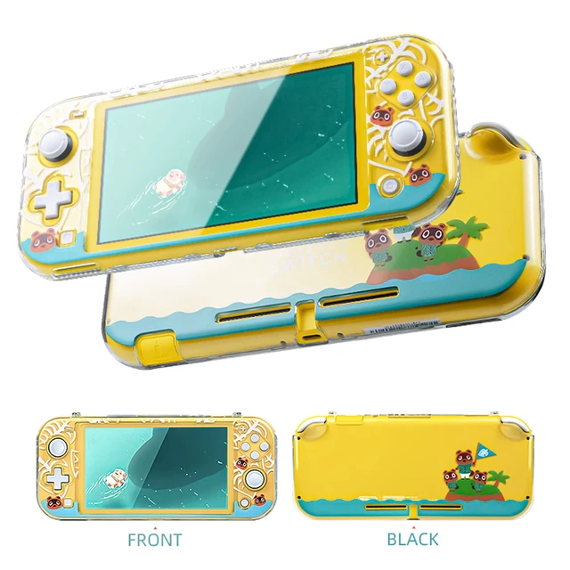 Alt view image 5 of 7 - Protective Case for Nintendo Switch Lite, Hard PC Clear Anti-Shock Split Cover for Animal Crossing Design