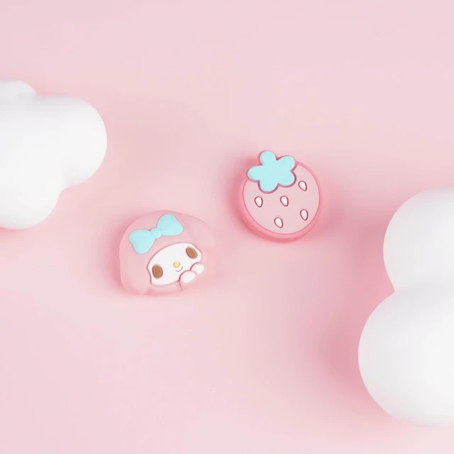 Alt view image 7 of 7 - 4PCS Thumb Grips Caps Compatible with Switch/OLED/Lite, Kawaii Charactor Thumbs Grip, Soft Silicone Switch Joystick Cover for JonCon, MLD Bunny Style, Pink
