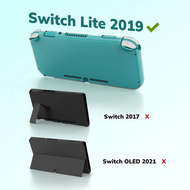 Alt view image 7 of 7 - Switch Lite Case, 14 in 1 Accessories Kit for NS Switch Lite (2019) | Bundle with Carrying Case, Protective Cover, Game Card Case, Screen Protectors, Thumb Grips, Pendant and Straps, Green
