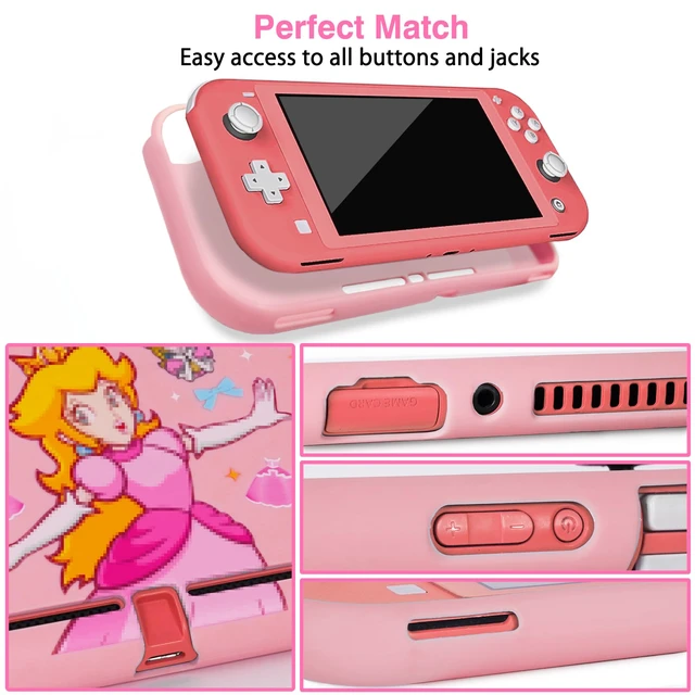 Alt view image 3 of 6 - Protective Case for Switch Lite, Soft Cover Shock Absorption Anti-Scratch Shell with Cute Pattern, Pink Princess