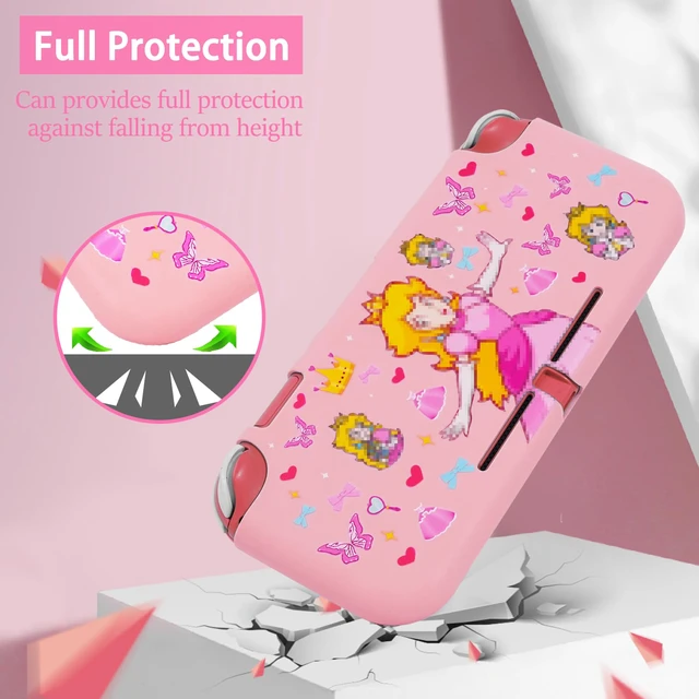 Alt view image 2 of 6 - Protective Case for Switch Lite, Soft Cover Shock Absorption Anti-Scratch Shell with Cute Pattern, Pink Princess