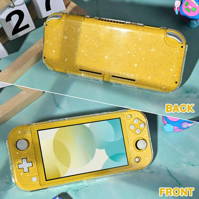 Alt view image 5 of 7 - Protective Case for Nintendo Switch Lite, Glitter Bling Transparent Hard PC Cover with Shock-Absorption and Anti-Scratch Design Protective Case - Crystal Glitter