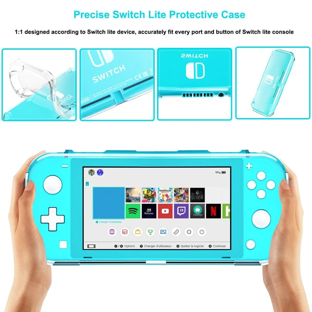 Alt view image 2 of 7 - Protective Case for Nintendo Switch Lite, Portable Clear Switch Lite Case | Durable Slim Shell Protector for Nintendo Switch Lite Case Shockproof & Scratch-resistant TPU Cover for Gift, Transparent