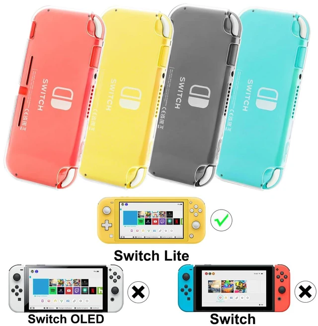 Alt view image 6 of 7 - Protective Case for Nintendo Switch Lite, Portable Clear Switch Lite Case | Durable Slim Shell Protector for Nintendo Switch Lite Case Shockproof & Scratch-resistant TPU Cover for Gift, Transparent