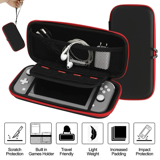Alt view image 3 of 7 - Switch Lite Case 16-in-1 Accessories Bundle for Nintendo Switch Lite | Carrying Case,TPU Case Cover with Screen Protector,Charging Dock,Playstand, Game Card Case, USB Cable, Stylus,Thumb Grip Caps