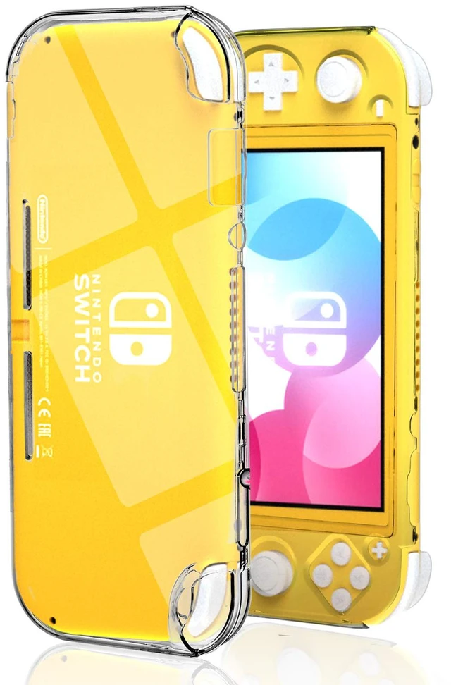 Main image of Nintendo Switch Lite Clear Case, Slim Hard Protective Shell, Clear | Nintendo Switch Lite case with hard plastic shell, anti-slip grip and precise cutouts for ports, buttons and charging