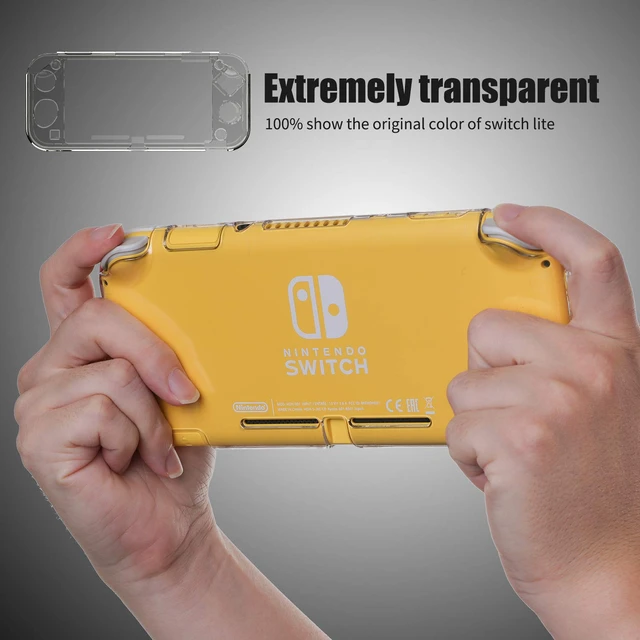 Alt view image 5 of 7 - Nintendo Switch Lite Clear Case, Slim Hard Protective Shell, Clear | Nintendo Switch Lite case with hard plastic shell, anti-slip grip and precise cutouts for ports, buttons and charging