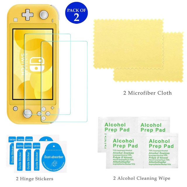 Alt view image 3 of 6 - Accessories Kit for Nintendo Switch Lite - Accessories Bundle with Carrying Case, Protective Cover case, 2-Pack Tempered Glass Screen Protector, Adjustable Play Stand, 6 Thumb Grips