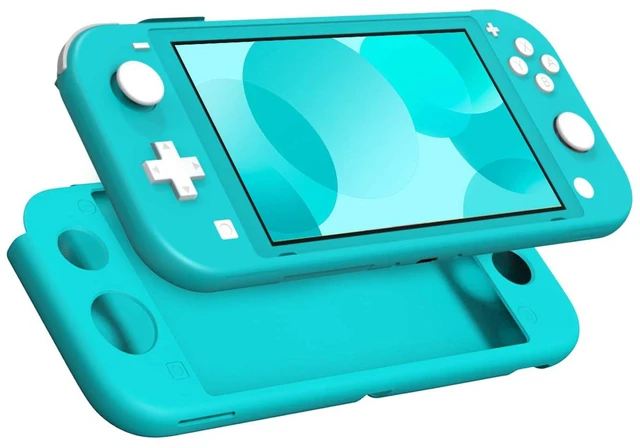 Main image of Protective Case Compatible with Nintendo Switch Lite, Turquoise | Soft Silicone Cover, Rubber, Shock-Absorption, Anti-Scratch, Non-Slip Case, Precise Cutouts, Switch Lite Accessories
