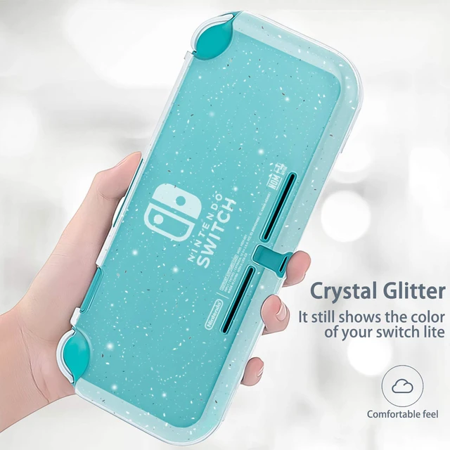 Alt view image 3 of 7 - Protective Case for Nintendo Switch Lite, Glitter Bling Soft TPU Cover with Shock-Absorption and Anti-Scratch Design Protective Case - Crystal Glitter