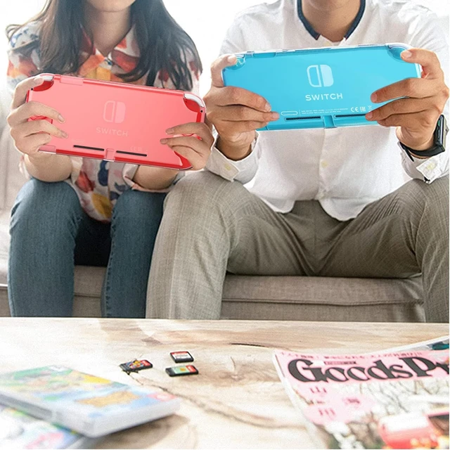 Alt view image 5 of 7 - Protective Case for Nintendo Switch Lite,Hard Switch Lite Case Grips Design | Switch Lite Cover Ergonomic Grip Case Front and Back Cover Design Slim Shell Travel Protective Shell for Gift HD Clear