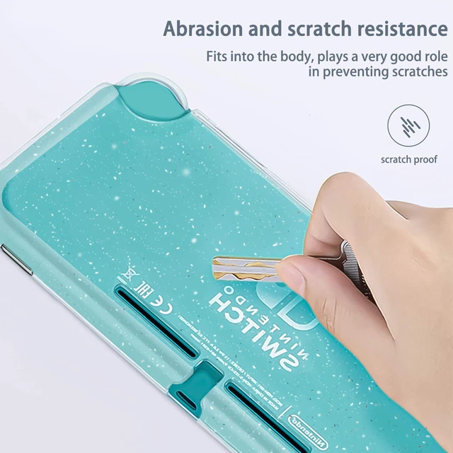 Alt view image 5 of 7 - Protective Case for Nintendo Switch Lite, Glitter Bling Soft TPU Cover with Shock-Absorption and Anti-Scratch Design Protective Case - Crystal Glitter