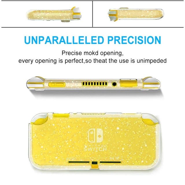 Alt view image 2 of 7 - Protective Case, Liquid Crystal Glitter Bling Soft TPU Cover with Shock-Absorption and Anti-Scratch Protective Case-for Nintendo Switch Lite 2019