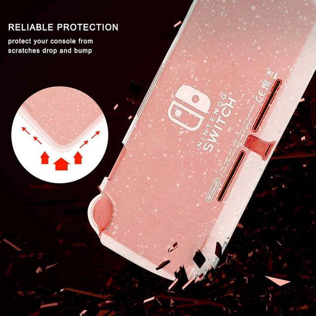 Alt view image 3 of 7 - Protective Case, Liquid Crystal Glitter Bling Soft TPU Cover with Shock-Absorption and Anti-Scratch Protective Case-for Nintendo Switch Lite 2019