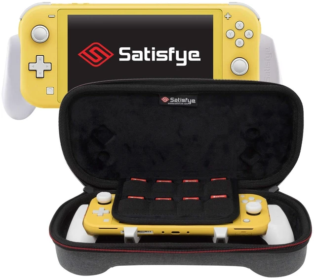 Main image of ZenGrip Go Slim Bundle (Lite), - Accessories Compatible with Nintendo Switch Lite - Bundle includes: Grip Lite, Slim Case. BONUS: 2 Thumbsticks (Gray)