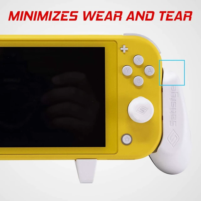 Alt view image 5 of 7 - ZenGrip Go Slim Bundle (Lite), - Accessories Compatible with Nintendo Switch Lite - Bundle includes: Grip Lite, Slim Case. BONUS: 2 Thumbsticks (Gray)