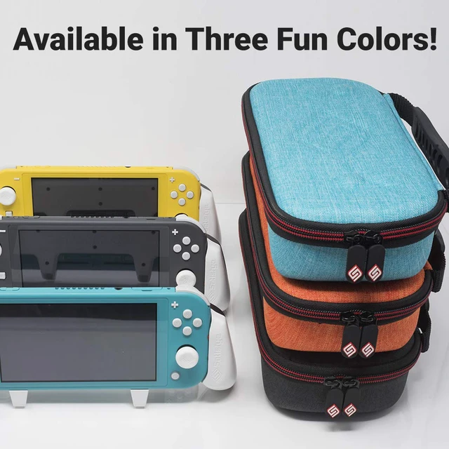 Alt view image 7 of 7 - ZenGrip Go Slim Bundle (Lite), - Accessories Compatible with Nintendo Switch Lite - Bundle includes: Grip Lite, Slim Case. BONUS: 2 Thumbsticks (Gray)