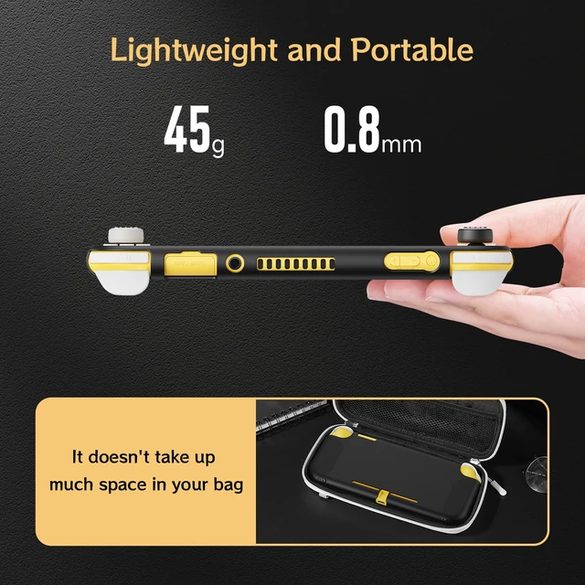 Alt view image 2 of 7 - Case Compatible with Nintendo Switch Lite 2019, Soft TPU Switch Lite Accessories with Thumb Grip Caps