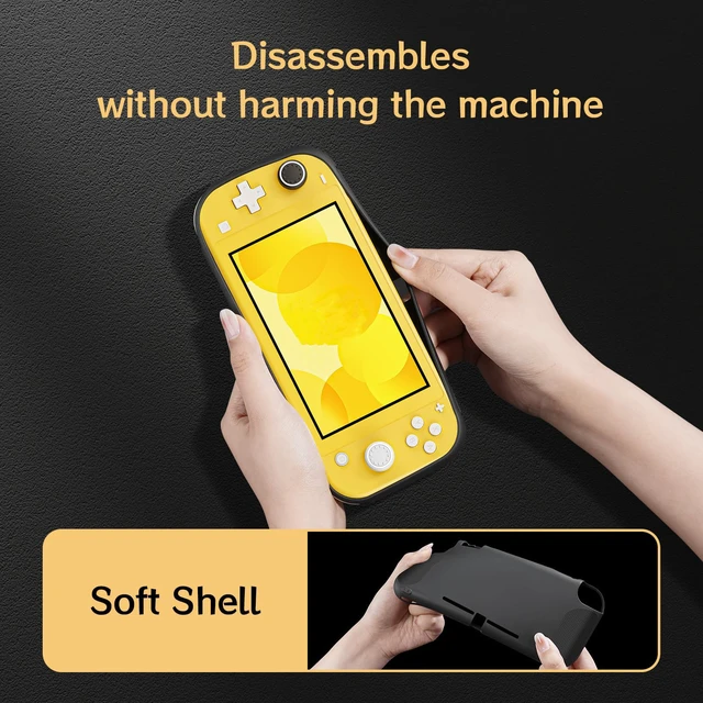 Alt view image 3 of 7 - Case Compatible with Nintendo Switch Lite 2019, Soft TPU Switch Lite Accessories with Thumb Grip Caps