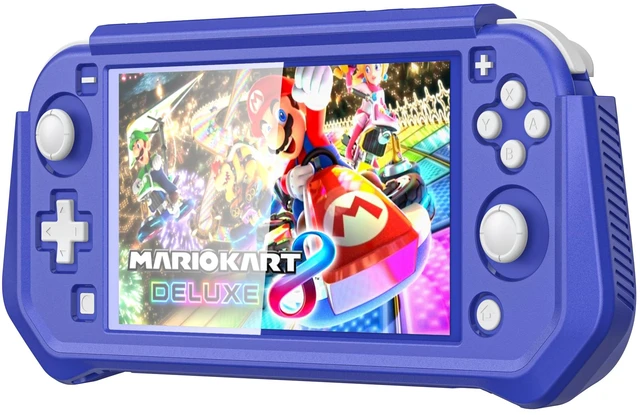 Alt view image 3 of 7 - Compatible with Nintendo Switch Lite Screen Protector Case Cover with Hand Grip, Detachable Protective Case with Shockproof and Anti-Scratch Design for Nintendo Switch Lite, Blue