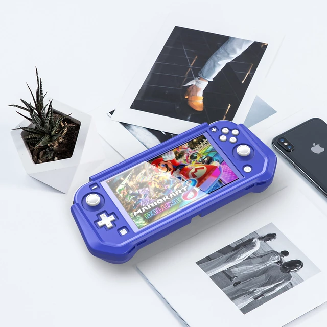 Alt view image 7 of 7 - Compatible with Nintendo Switch Lite Screen Protector Case Cover with Hand Grip, Detachable Protective Case with Shockproof and Anti-Scratch Design for Nintendo Switch Lite, Blue