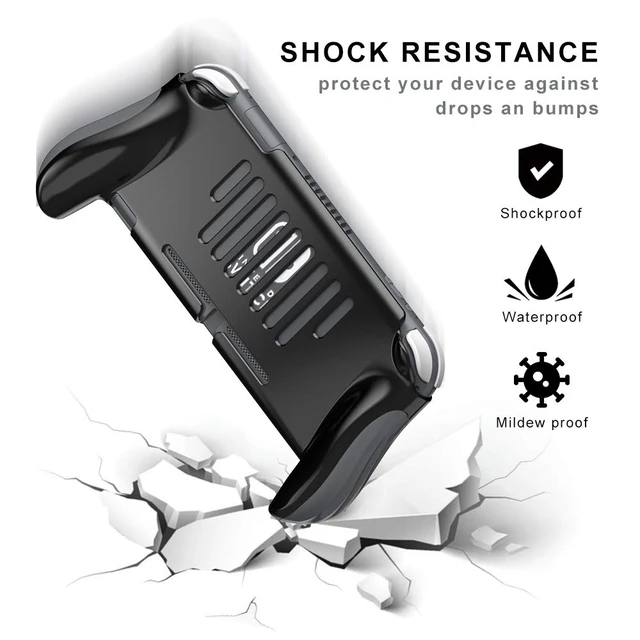 Alt view image 4 of 7 - Grip Case for Nintendo Switch Lite,Hand Grips Handles Ergonomic Protective Case,Accessories Compatible with Nintendo Switch Lite (Black)