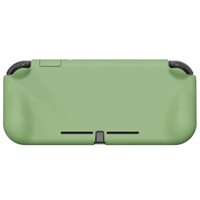Alt view image 7 of 7 - ZealProtect Protective Case for Nintendo Switch Lite, Ergonomic Grip Hard Cover - Durable Comfort Shock-absorbent Anti-Scratch with Screen Protector & Thumb Grip Button Caps, Matcha Green