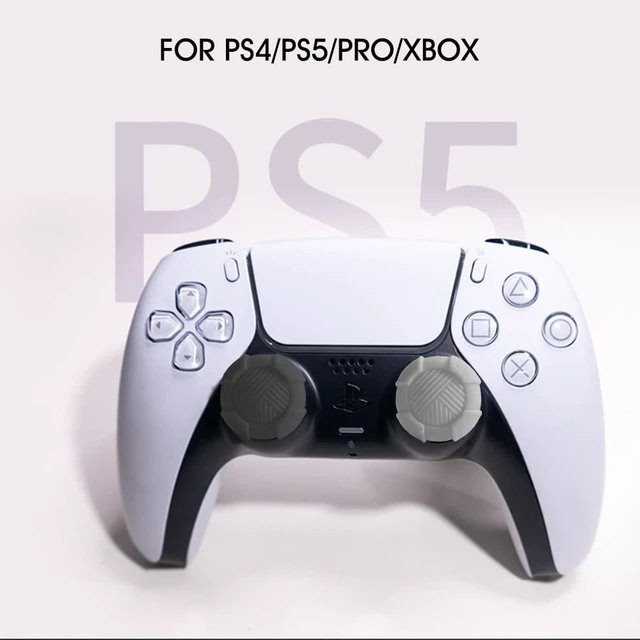 Alt view image 2 of 7 - Thumb Grip Caps for PS5 PS4 Xbox Series XS Xbox One Switch PRO Controller Steam Deck 6 PCS Soft Rubber 3D Thumbsticks Button Joystick Cover Set, Black and Grey