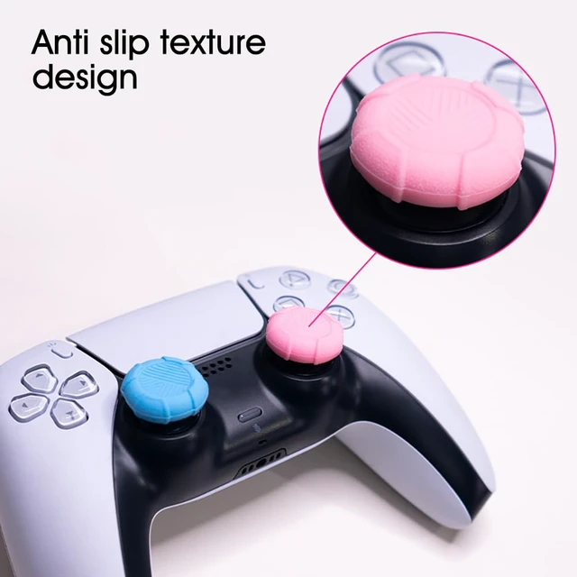 Alt view image 4 of 7 - Thumb Grip Caps for PS5 PS4 Xbox Series XS Xbox One Switch PRO Controller Steam Deck 6 PCS Soft Rubber 3D Thumbsticks Button Joystick Cover Set, Black and Grey