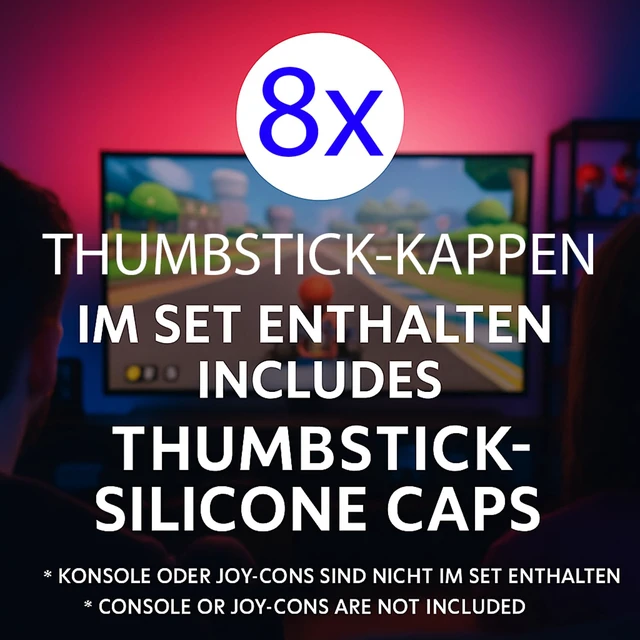 Alt view image 3 of 7 - Thumbstick Grip Caps for Switch 2 Silicone Joystick Covers Compatible with Switch 2 Controllers Ergonomic Non-Slip Thumb Grips for Precise Control (Version 1)