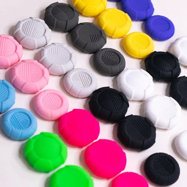 Alt view image 7 of 7 - Thumb Grip Caps for PS5 PS4 Xbox Series XS Xbox One Switch PRO Controller Steam Deck 6 PCS Soft Rubber 3D Thumbsticks Button Joystick Cover Set, Black and Grey