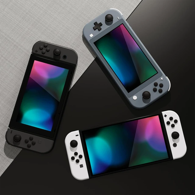 Alt view image 3 of 7 - Silicone Button Covers and Thumb Grip Set for Nintendo Switch/OLED Joycon/Switch Lite, ABXY Directional Key Button Caps for Nintendo Switch/OLED/Lite with Switch Lite D-Pad Button Cap, Black