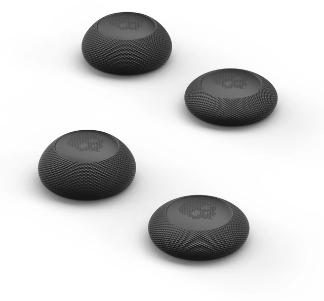 Main image of Skull & Co. Convex Thumb Grips Set: Skin, CQC Joystick Cap Analog Stick Cap for Steam Deck/OLED and ROG Ally - Black, 2 Pairs (4pcs)