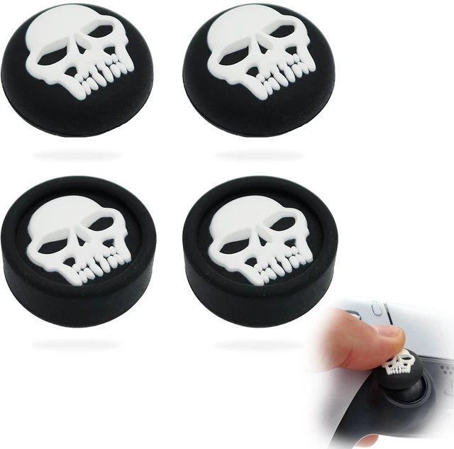 Main image of 4 Thumbstick Grip Caps Universal Silicone Controller Covers Enhanced Grip, Precision & Protection Anti-Slip Joystick Accessories for All Modern Game Controller